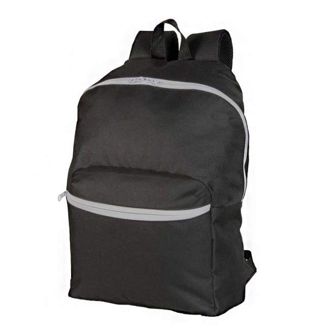 SAC A DOS PERSONNALISABLE 'MARTOCK' - black/silver