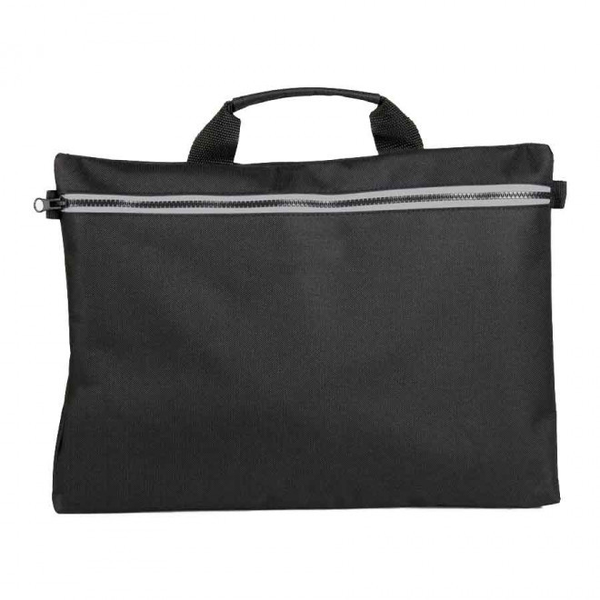 SACOCHE PUBLICITAIRE POUR ORDINATEUR 'WARTER' - black/silver