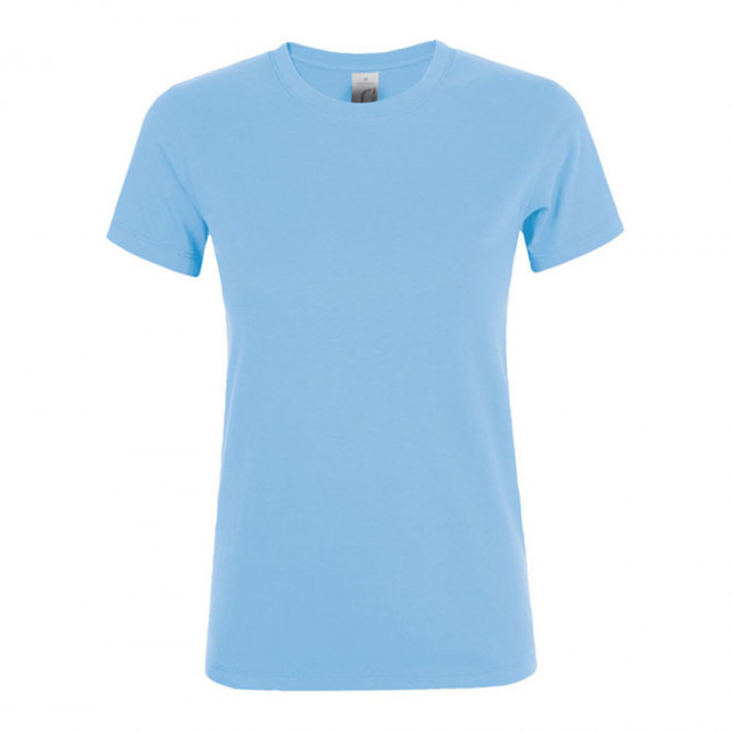 TEE-SHIRT PUBLICITAIRE FEMME 'REGENT' - EXPÉDITION RAPIDE 4J - bleu ciel