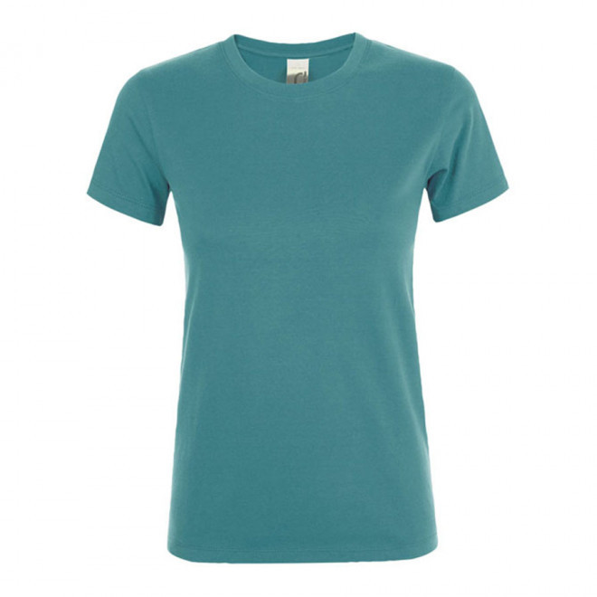 TEE-SHIRT PUBLICITAIRE FEMME 'REGENT' - EXPÉDITION RAPIDE 4J - bleu canard