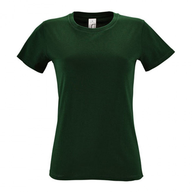 TEE-SHIRT PUBLICITAIRE FEMME 'REGENT' - EXPÉDITION RAPIDE 4J - vert bouteille
