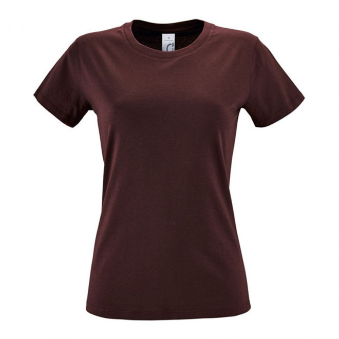 TEE-SHIRT PUBLICITAIRE FEMME 'REGENT' - EXPÉDITION RAPIDE 4J - burgundy