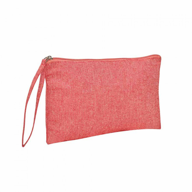 POCHETTE PUBLICITAIRE COTON RECYCLE 'BAMBUI' - rouge chiné