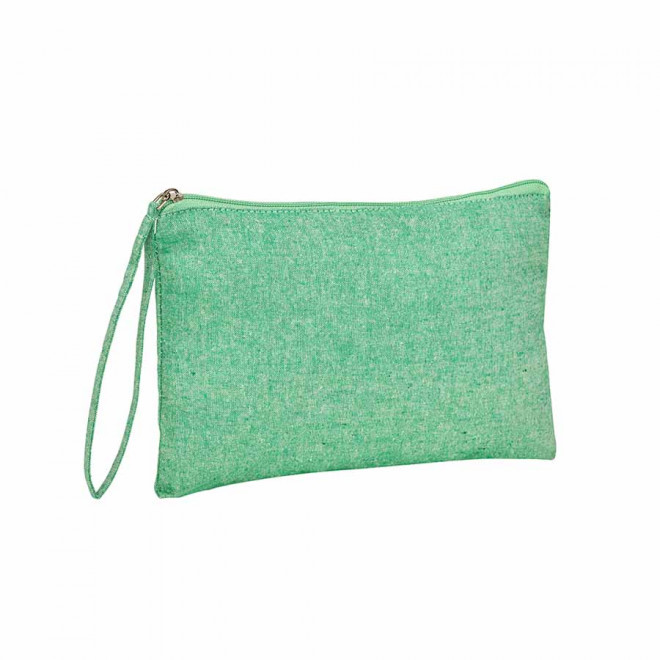 POCHETTE PUBLICITAIRE COTON RECYCLE 'BAMBUI' - vert chiné