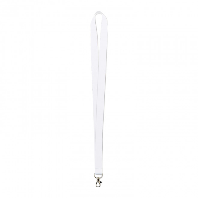 TOUR DE COU PUBLICITAIRE RPET EN QUADRICHROMIE 'AZZURO RPET' - blanc