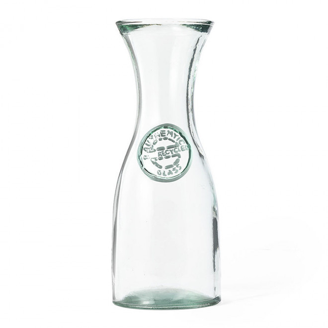 CARAFE PERSONNALISABLE VERRE RECYCLE 'ZAZEAU' - transparent