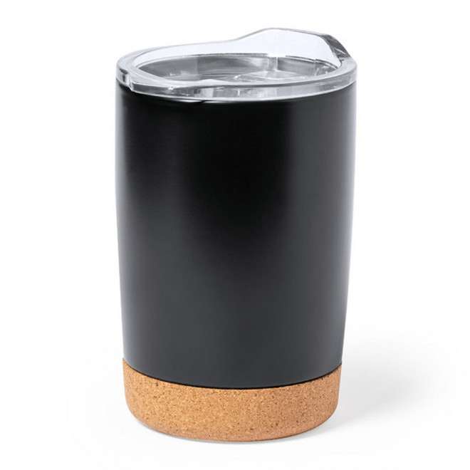 MUG ISOTHERME PERSONNALISABLE LIEGE 'NIRUX' - noir