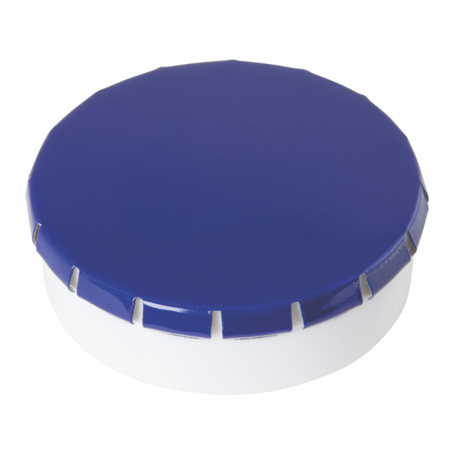 BOITE BONBONS BICOLORE PERSONNALISABLE 'CLIC CLAC EUROPE' - bleu foncé