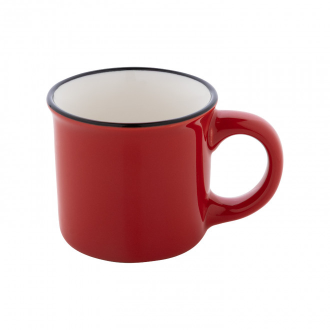 TASSE EXPRESSO 90ML PERSONNALISABLE 'RONSIO MINI' - rouge