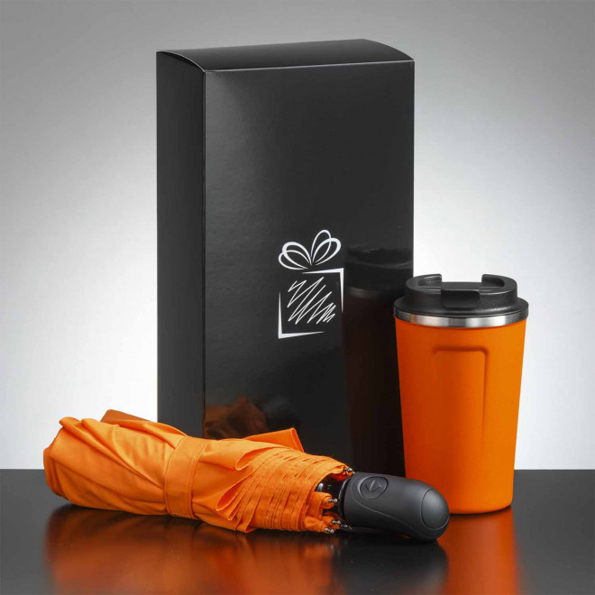 SET DE VOYAGE PERSONNALISABLE 'TRAVELLY' - orange