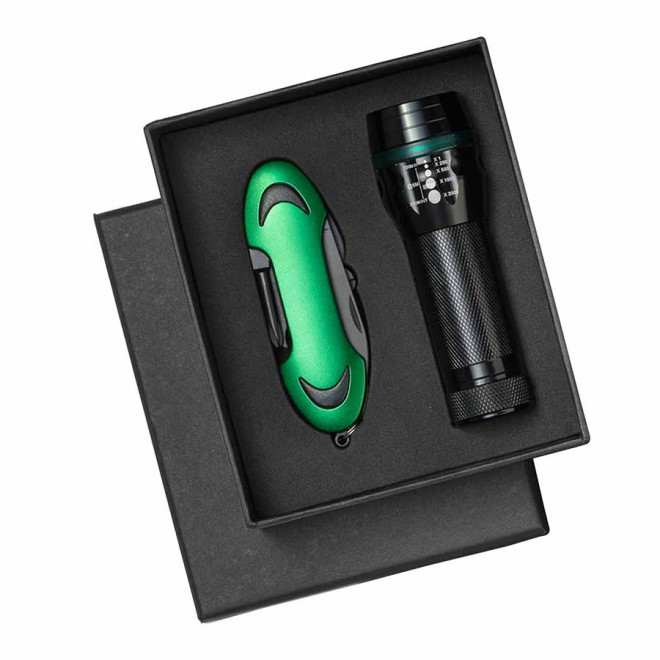 SET DE POCHE MULTIFONCTION PERSONNALISE 'RISORZE' - vert