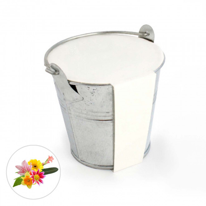 KIT PLANTATION POT ZINC MIF PUBLICITAIRE 8ø 'PLANTOU' - mélange de fleurs