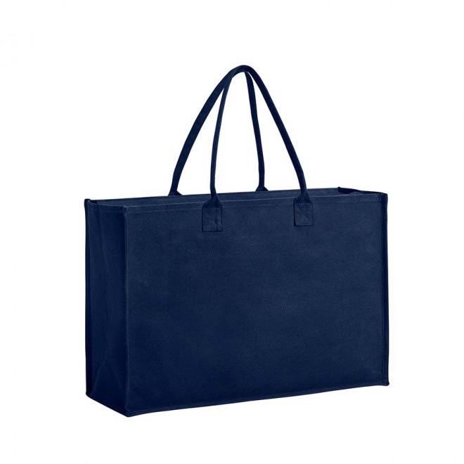 SAC EN COTON ZIPPE PERSONNALISABLE 'CLIZA' - marine