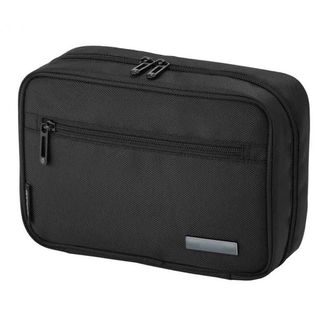 TROUSSE DE TOILETTE PERSONNALISÉE POUR VOYAGE 'VIAGGIO' - gris