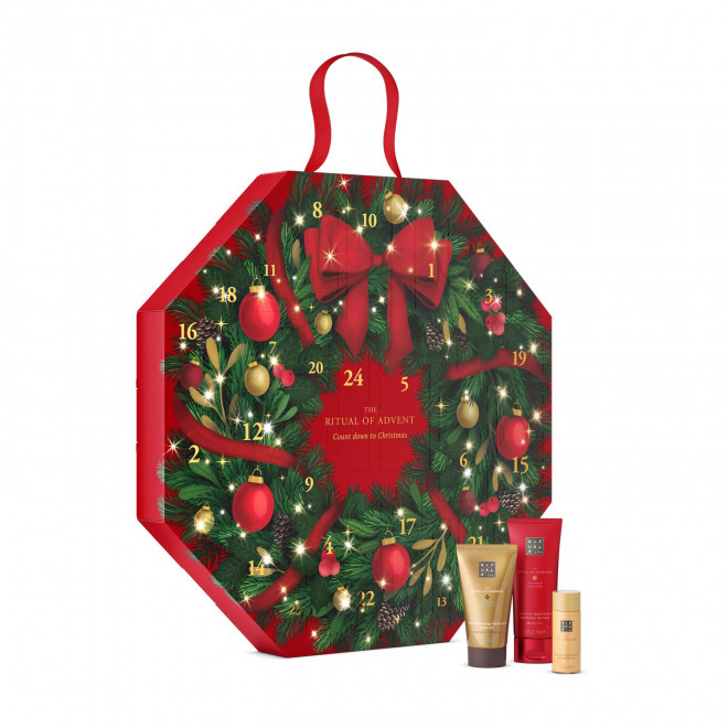 CALENDRIER DE L AVENT RITUALS PERSONNALISABLE 'COURONNE' - rouge