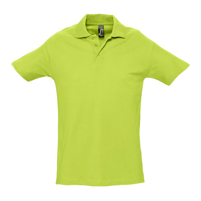 POLO PERSONNALISÉ HOMME 'SPRING' COULEUR 210 GR/M² - vert pomme