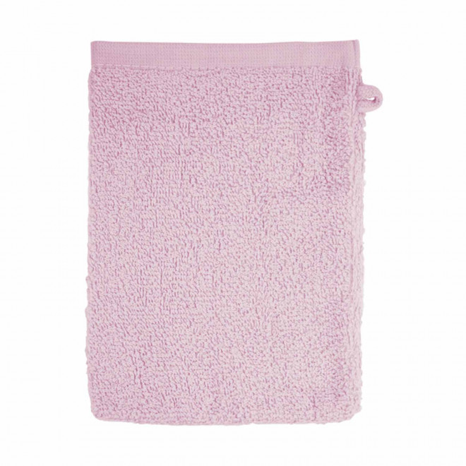 GANT DE TOILETTE EN COTON PERSONNALISABLE 'PITOU' - rose clair