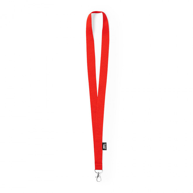TOUR DE COU PERSONNALISABLE 'LUNGO RPET' - rouge