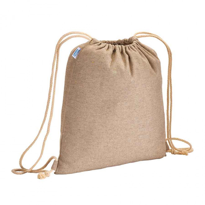 SAC A DOS PERSONNALISABLE CARBONE NEUTRE 'BAZZANO' - écru