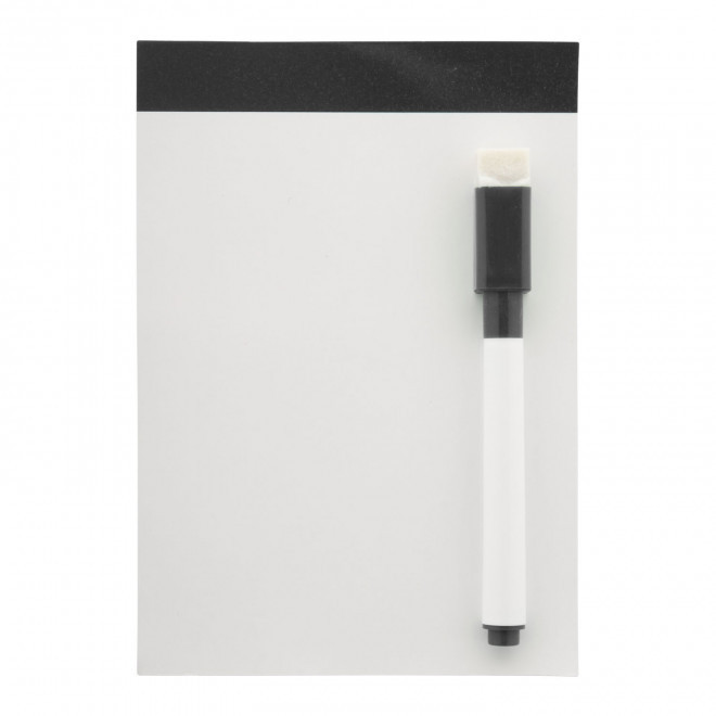 MINI TABLEAU BLANC AIMANTE PUBLICITAIRE 'SCRAPER' - noir