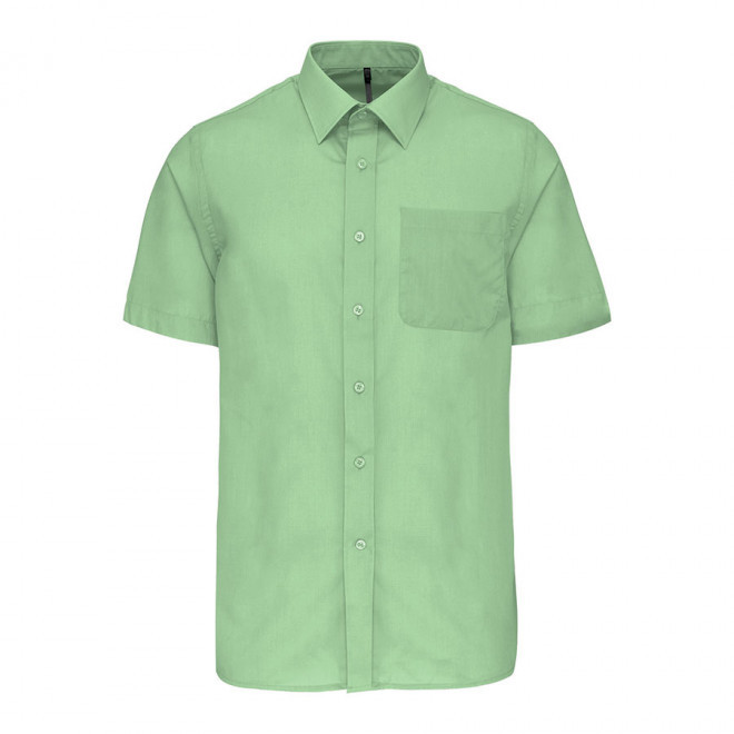 CHEMISE MANCHES COURTES PUBLICITAIRE HOMME 'KARIBAN' - vert pistache
