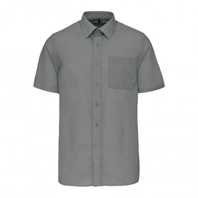 CHEMISE MANCHES COURTES PUBLICITAIRE HOMME 'KARIBAN' - argenté