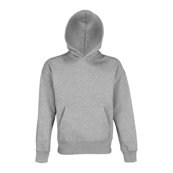 SWEAT CAPUCHE PERSONNALISABLE MIXTE 'ORIGIN' - gris chiné