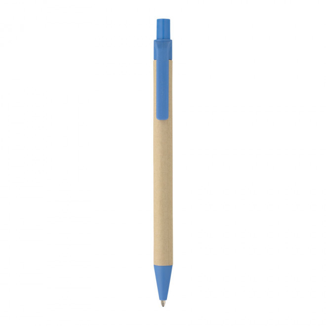 STYLO PERSONNALISABLE EN CARTON 'AMOSIS' - bleu