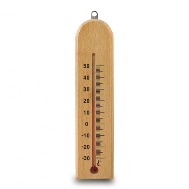 THERMOMETRE EN BOIS PERSONNALISABLE 'SOLBOIS' - bois