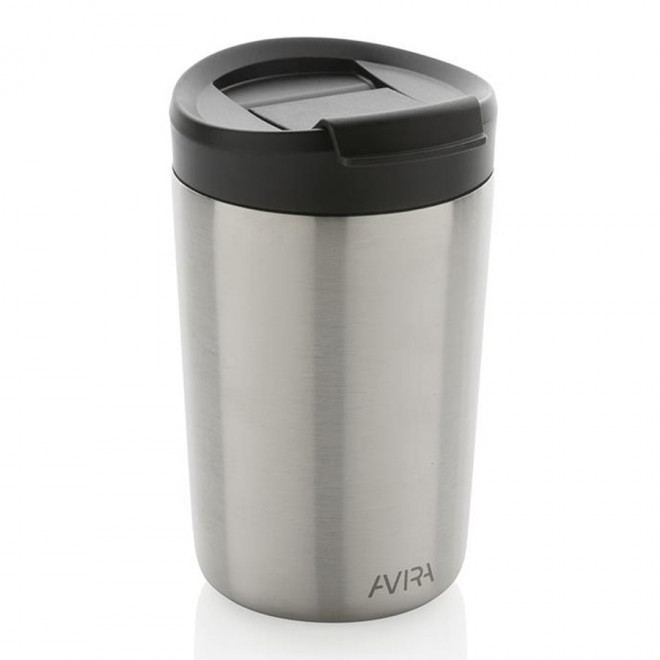 MUG ISOTHERME PUBLICITAIRE 300 ML AVIRA® 'AYLI' - argent