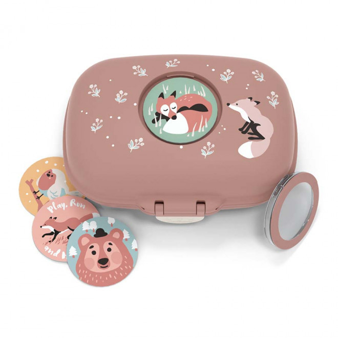 BOITE A GOUTER ENFANT PERSONNALISABLE 'PIOUPIOU' - cannelle fox