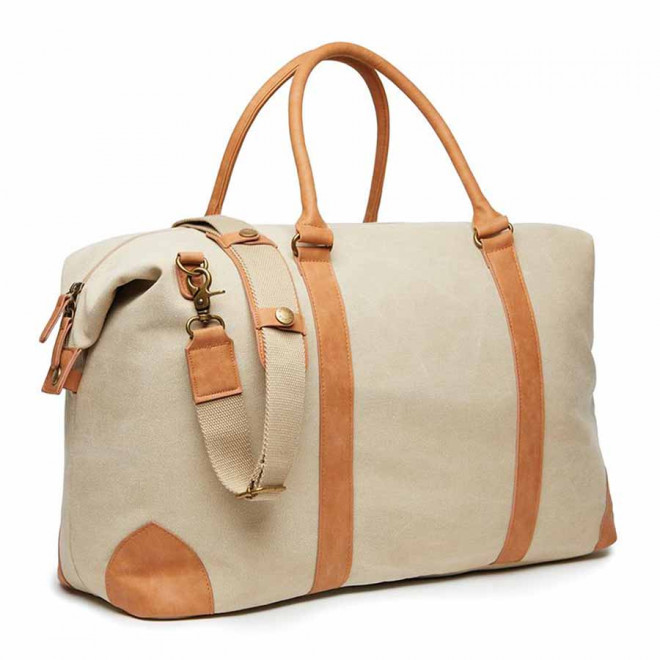 SAC DE VOYAGE PERSONNALISABLE 40 L 'LACONI' - greige