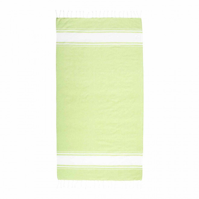 PAREO/FOUTA PERSONNALISABLE 'HORTENSE 150 RECYCLE' - vert