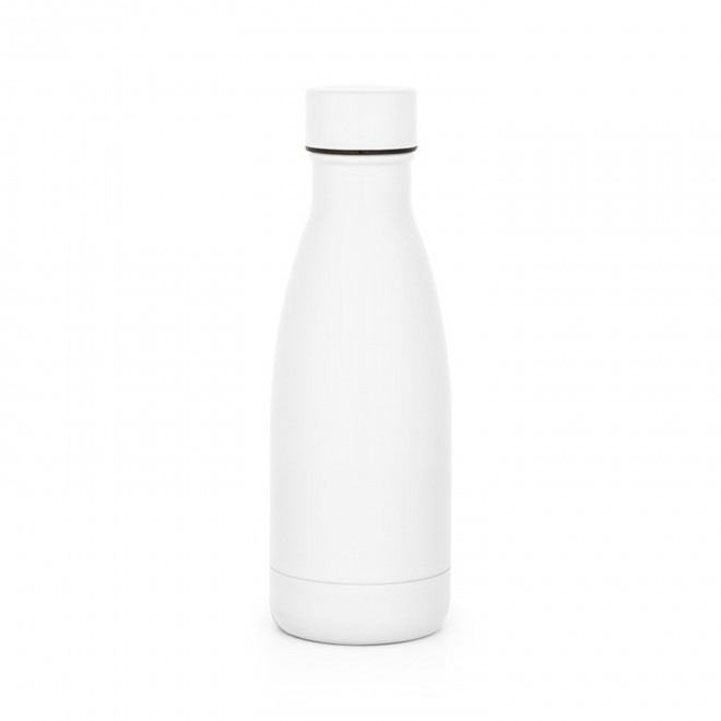 BOUTEILLE ISOTHERME 400ML PERSONNALISEE 'ALMIA RECYCLEE' - blanc