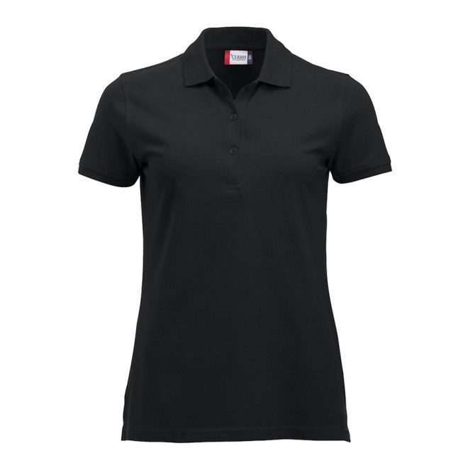POLO PERSONNALISABLE FEMME 'BORDI' - noir