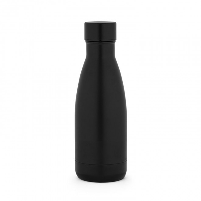BOUTEILLE ISOTHERME 400ML PERSONNALISEE 'ALMIA RECYCLEE' - noir