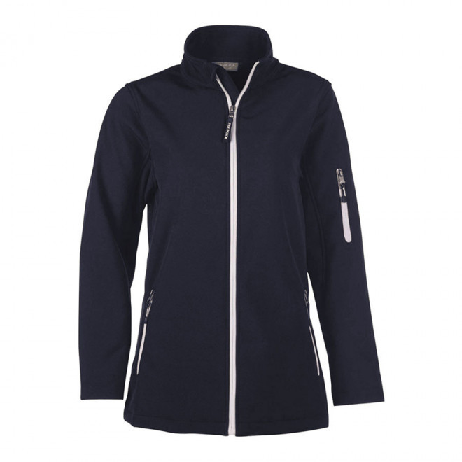 SOFTSHELL PERSONNALISABLE FEMME PEN DUICK 'ATLANTIC' - navy/white