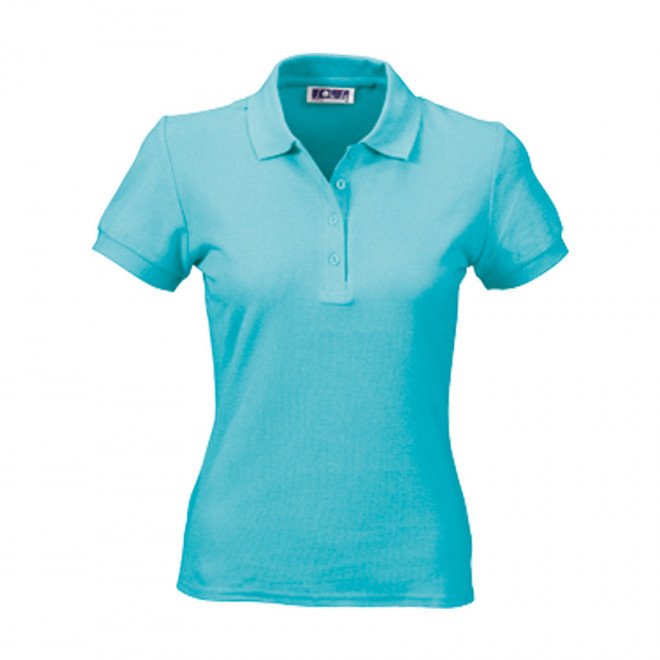 POLO PUBLICITAIRE FEMME 'PEOPLE' COULEUR 210 GR/M² - bleu atoll