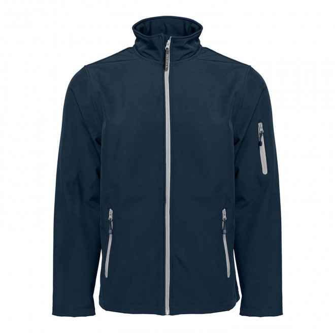 SOFTSHELL HOMME PERSONNALISABLE PEN DUICK 'ATLANTIC' - navy/silver