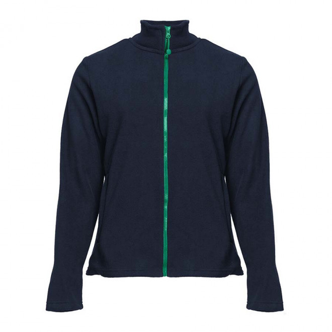 VESTE POLAIRE PERSONNALISABLE ZIPPEE FEMME 'BEAR' 300 GR/M² - Navy/kelly green