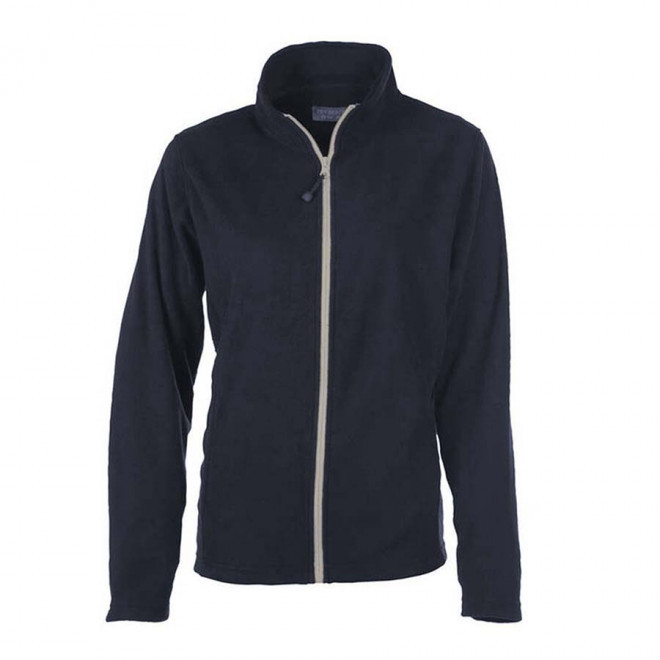 VESTE POLAIRE PERSONNALISABLE ZIPPEE FEMME 'BEAR' 300 GR/M² - Navy/silver