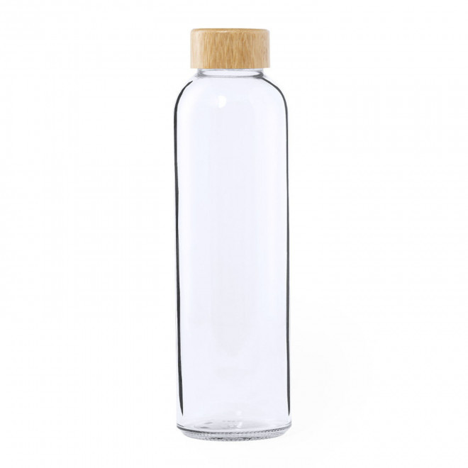 BOUTEILLE EN VERRE PERSONNALISABLE 500 ML 'LODU' - transparent