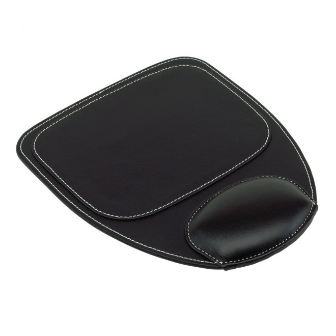 TAPIS DE SOURIS ERGONOMIQUE PERSONNALISÉ 'ERGO' - noir