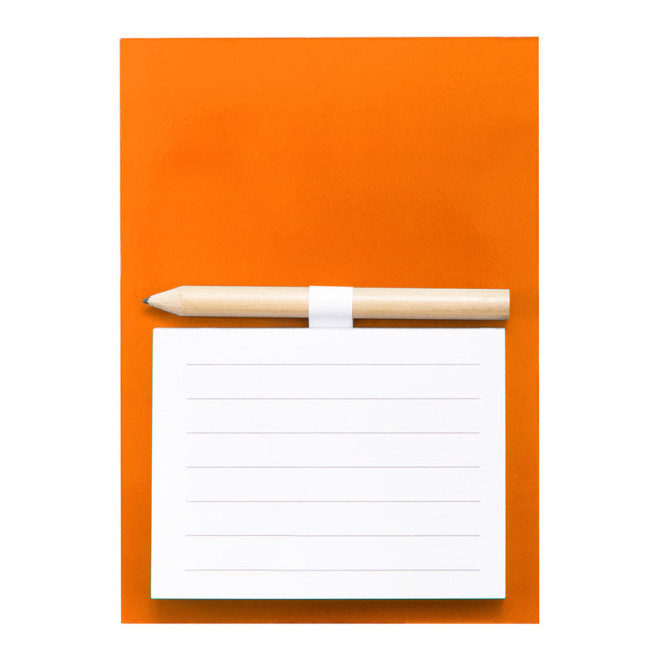 BLOC-NOTE AIMANTE PERSONNALISABLE 'AIMAMBLOC' - orange