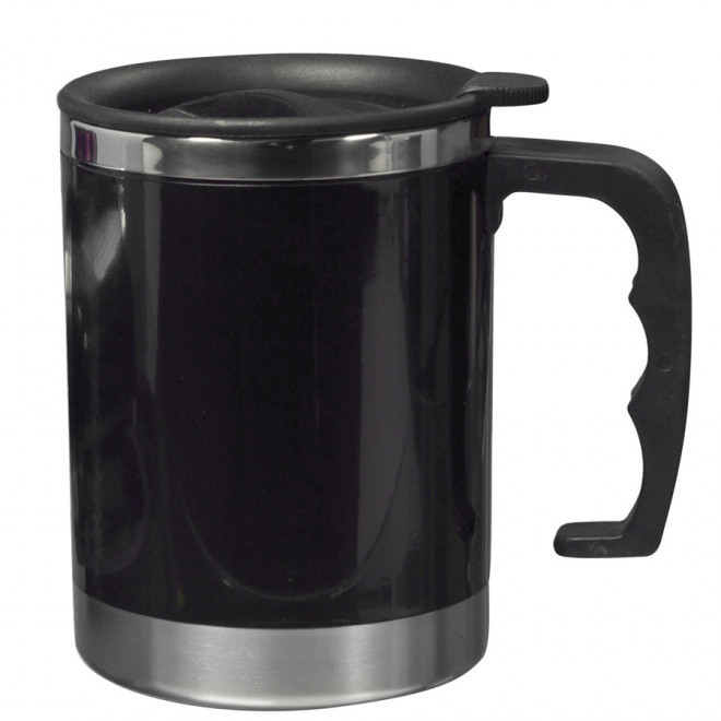 MUG ISOTHERME PUBLICITAIRE 'QUEBEC' - noir