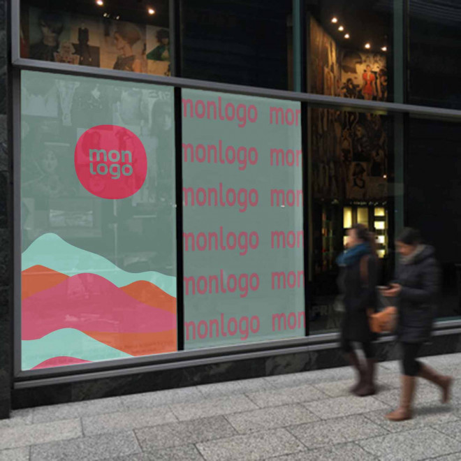 ADHESIF VITROPHANIE PERSONNALISABLE 'VITRAN' - transparent