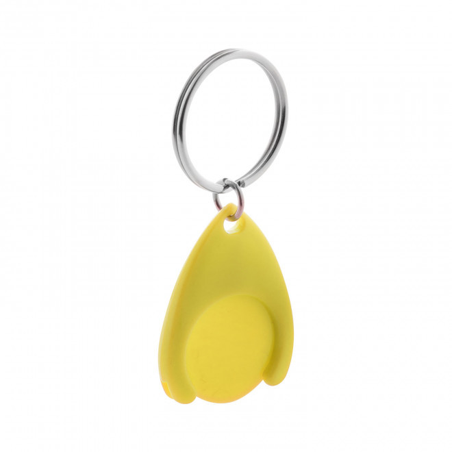 PORTE CLE JETON PERSONNALISABLE 'CATCHOS' - jaune