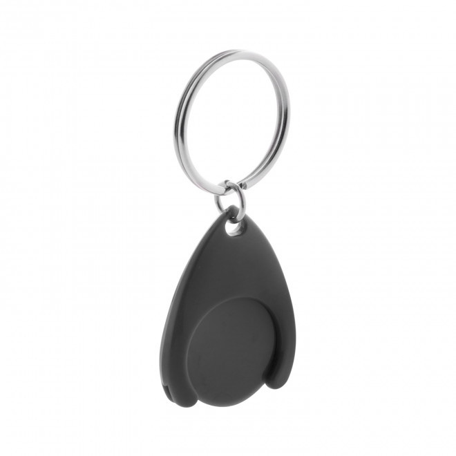 PORTE CLE JETON PERSONNALISABLE 'CATCHOS' - noir