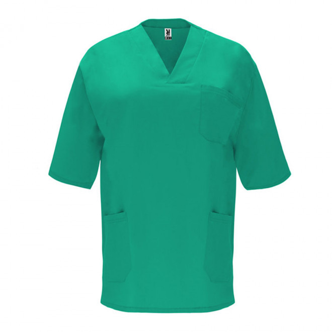 BLOUSE PERSONNALISABLE MIXTE MEDICALE 'LENO' - vert