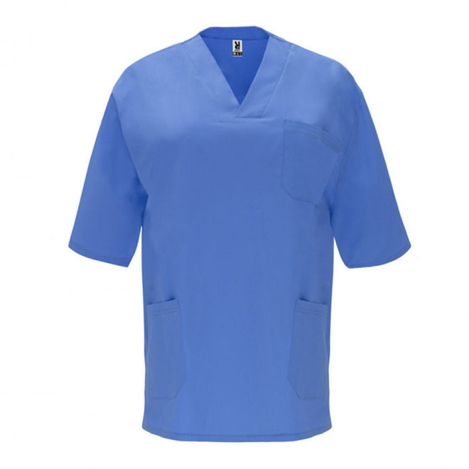 BLOUSE PERSONNALISABLE MIXTE MEDICALE 'LENO' - bleu